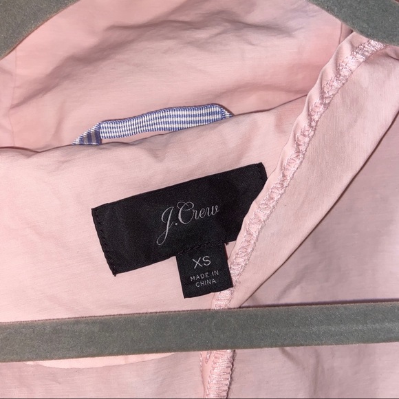 J Crew Perfect Rain Jacket Blush Pink - Picture 6 of 8